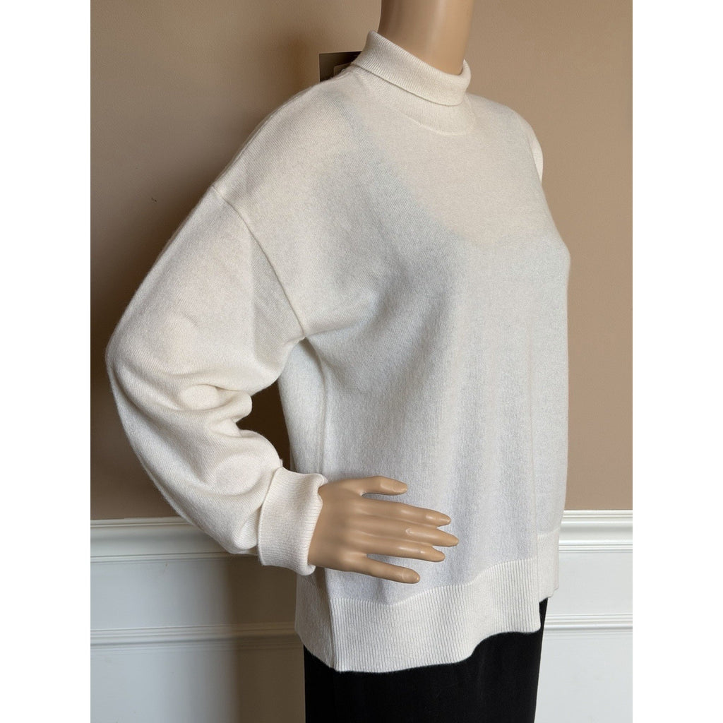 Burberry Moira 100% Cashmere Turtleneck Sweater Vanilla Small 8091228 NWT $1250