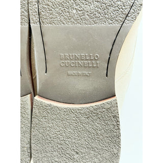 Brunello Cucinelli Men’s Suede Derby Shoes Cream 10 US (43 Euro) Italy NIB $1395