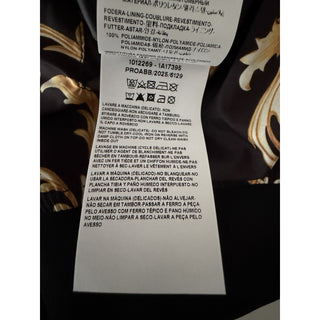 Versace Men's Reversible Blouson Jacket Black/Gold 42 US (52 Euro) 1012269 NWT