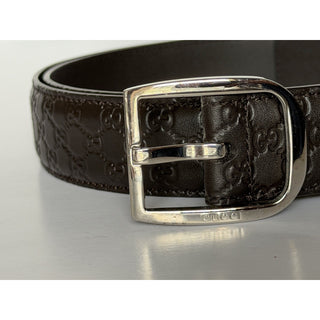 Gucci Men’s Microguccissima Soft Leather Belt Brown 110/44 510309 Italy NWT