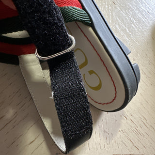 Gucci Kids Sandal Shoes Green/Red Size 32 Gucci 501060 New