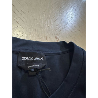 NWT Giorgio Armani Mens T Shirt Navy 46 Eu/S US Made In Italy