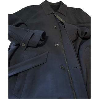 New $3995 Giorgio Armani Men Trench Coat Coat Navy 40 US/50 E Italy