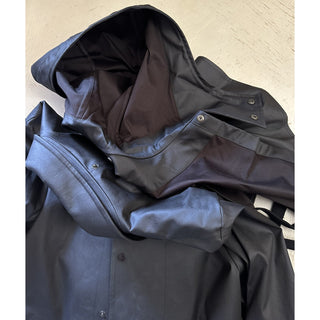 New $3100 Bottega Veneta Men Stretch Cotton Trench Coat Color DK Chocolate S