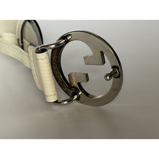 Gucci Men’s Mystic White Calf Leather Belt 105/42 Italy 734771 NWT