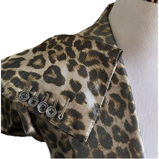 NWT $5550 TOM FORD Men Sport Coat Jacket Blazer Leopard Brown 42 US/52 E
