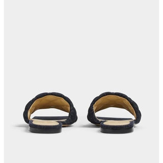 Bottega Veneta Indigo Denim Flat Sandals 8 US (38 Euro) 708906 Italy NWT $890