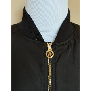 Versace Embroidered Blouson Black Jacket 46 US (56 Eu) 1019279 Italy NWT $3000