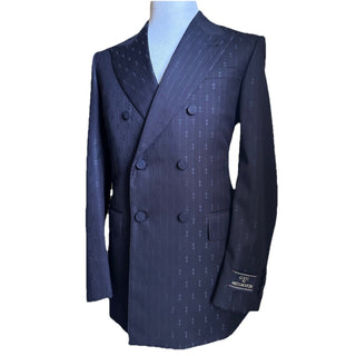 Gucci Men Double Breasted Sport Coat Jacket Blazer Navy 38 US/48 Eu New $3400