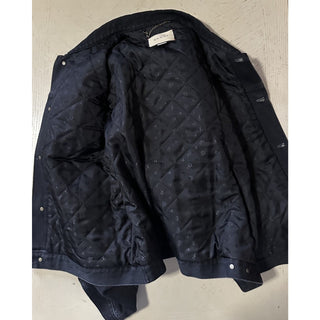 New $5200 Gucci Men Denim Jacket Coat Black 44 US/56 Eu 725588