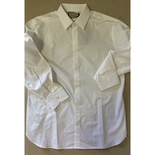 New Gucci Men’s Dress Shirt White 46/18 Italy