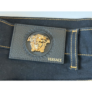 Versace Men’s Black Stretch Denim Jeans Size 36 US 1011841 NWT $950
