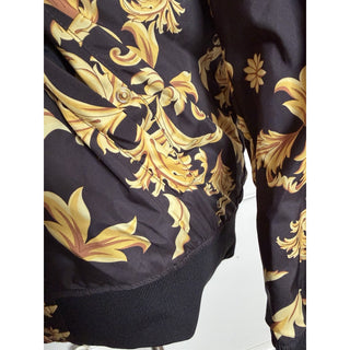 Versace Men's Reversible Blouson Jacket Black/Gold 40 US (50) 1012269 NWT $2000