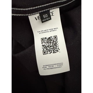 Versace Embroidered Long Sleeve Shirt Charcoal 40 US (50 Eu) 1021351 NWT $1700