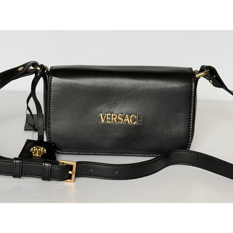 Versace Lamb Leather Black Mini Shoulder Bag 1018747 Italy NWT $990