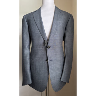 Giorgio Armani Men Sport Coat Jacket Blazer Blue/Gray 46R US/56R Eu NWT $2895