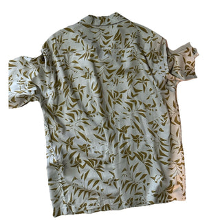 NWT $890 Saint Laurent Men Hawaii Shirt light beige/cream Size L