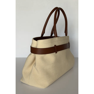 Versace Medusa Top Handle Large Tote Canvas/Leather Beige Bag 1022470 IT NWT