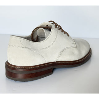 Brunello Cucinelli Men’s Suede Derby Shoes Cream 10 US (43 Euro) Italy NIB $1395