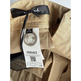 Versace Men's Beige Cotton Casual Pants 34 US (50 Euro) 1018317 IT NWT $1350