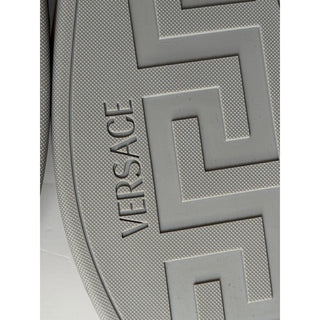 Versace Low Top Leather Sneakers White/Black/Red Men 11 US (44) IT 1022558 NIB