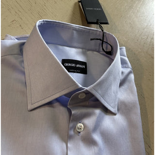 Giorgio Armani Men Dress Shirt LT Blue Size 40/15. 3/4New $595 Italy