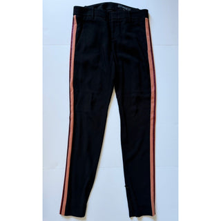 Gucci Women’s Tailored Trousers Black Pink Red Stripe Pants 4 US (40 IT)