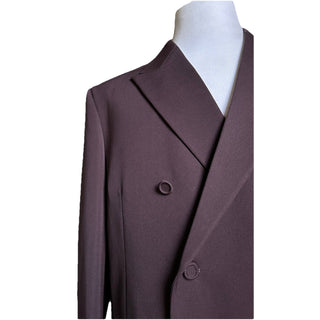 Gucci Men Double Breasted Jacket Blazer Purple 46 US/56 Eu New $4000
