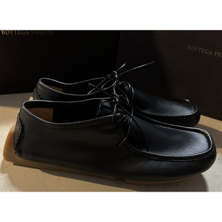 New $760 Bottega Venetta Men Leather Driver Loafers Shoes Black 8 US/41 Eu
