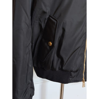 Versace Embroidered Blouson Black Jacket 46 US (56 Eu) 1019279 Italy NWT $3000