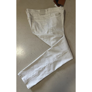 ZEGNA Denim Slim Fit Pants Jeans Ivory Size 38/54 New