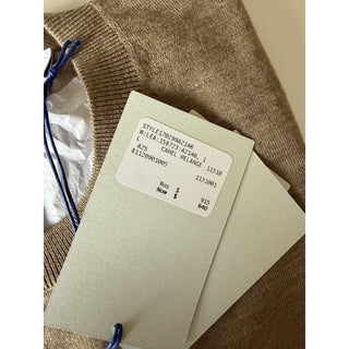 Burberry Lea 100% Wool Camel Melange Sweater Large 8112090 NWT $915