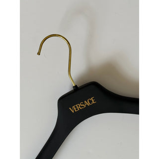 VERSACE Gray Plastic Suit/Jacket Hanger with Gold Hardware 19.8x7