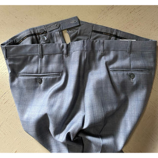 $1595 Ermenegildo Zegna Couture Dress Pants Gray 52/36 Switzerland