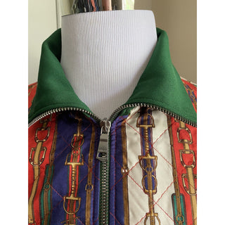 NWT $2980 Gucci Men's Track Jacket Green/Multicolor Size M Italy