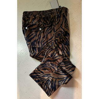 New $1590 TOM FORD Men Drawstring Track Pants Black/Brown Size 54 Eu/38 Italy