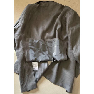 New $5695 Kiton Linen Sport Coat Jacket Blazer Taupe/LT Brown 42R US/52R Eu