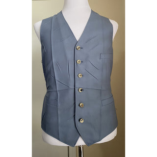 New $1500 Gucci Men Wool/Viscose Vest Gilet Blue 40 US ( 50 Eu ) Italy