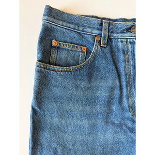 Gucci 80s Fit Horsebit Jeans Women’s Size 33 Blue Denim Made in Italy 666841 NWT