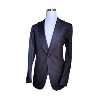 NWT $3795 Giorgio Armani Men Tuxedo Jacket Blazer Blue 42 US/52 Eu Italy