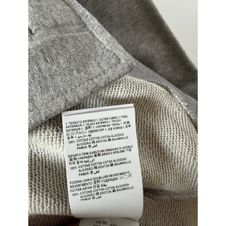Versace Greca Logo Non-brushed Cotton Gray Jacket with Hoodie 6XL 1021361 NWT