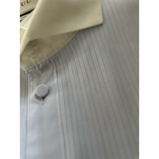 Gucci Men’s Tuxedo Dress Shirt Baby Blue 43/17 New $880