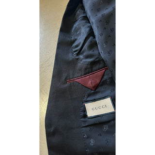 NWT $4980 Gucci Men’s Tuxedo Suit Black Size 38R US/48R Eu Italy