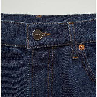 Gucci Cropped Slim Denim Jeans Dark Blue Men 34 US 793332 XDCYY NWT
