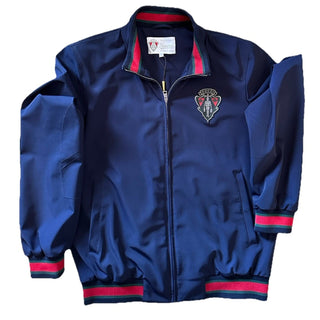 New $2580 Gucci Men Iconic Bomber Jacket Coat DK Blue 48 Eu/M 343935