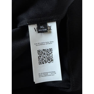 Versace Chain Medusa Logo Mens Black Polyester Jacket XL Black 1023098 NWT $1400