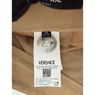 Versace Men's Beige Cotton Casual Pants 38 US (54 Eu) 1018317 IT NWT $1350