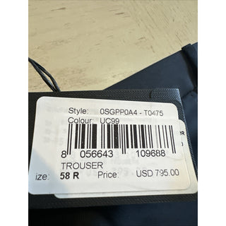 Giorgio Armani Men Wool Dress Pants Black 42 US/58 Eu New $795