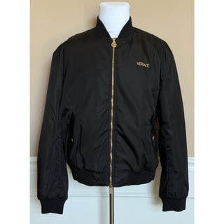 Versace Embroidered Blouson Black Jacket 46 US (56 Eu) 1019279 Italy NWT $3000