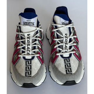 Versace Men's Trigreca Barocco Sneakers White 9 US (42 Euro) IT DSU8094 IT NIB